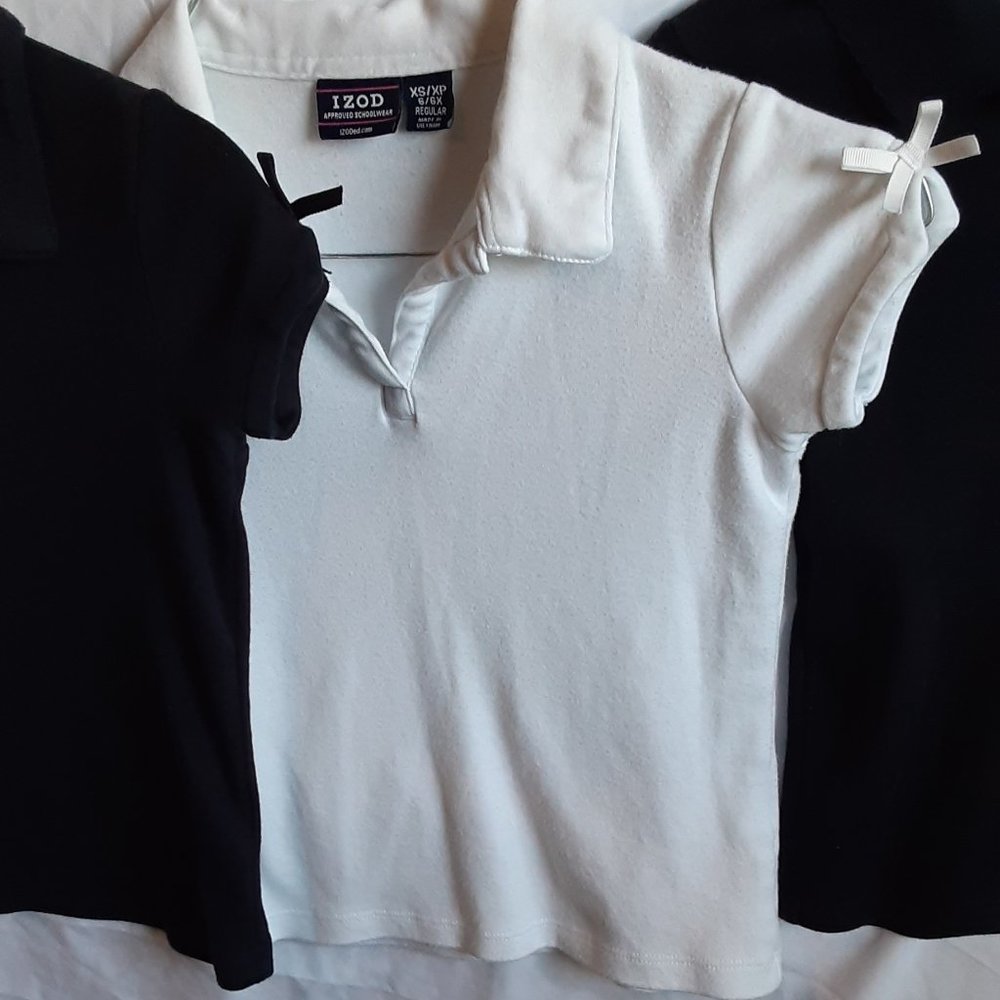 Izod set of 3,Collared Polo Shirts, shrt slv 6/6X